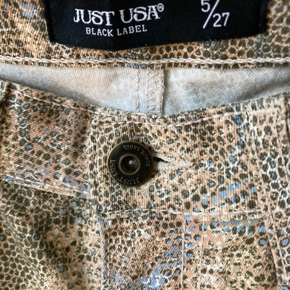 JUST USA Low Rise Jeans size 5/27 - Picture 4 of 7